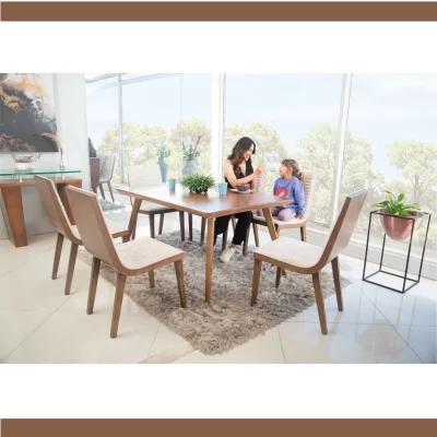 COMEDOR  FONY + 4 SILLAS AROGUETO oferta mayo